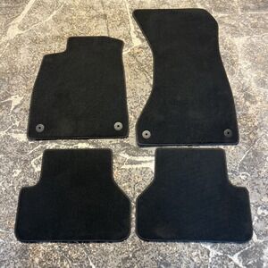 Audi A4 S4 OEM Floor Mats Carpet Set Front & Rear Black 8W0864450EQA5